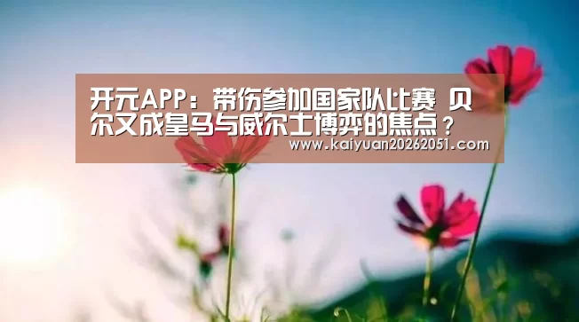 开元APP:带伤参加国家队比赛 贝尔又成皇马与威尔士博弈的焦点?(图2) 开元真人